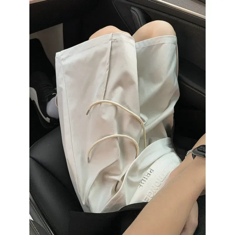 拼接尼龙速干短裤男夏外穿马拉松跑步运动裤子美式篮球45分沙滩裤