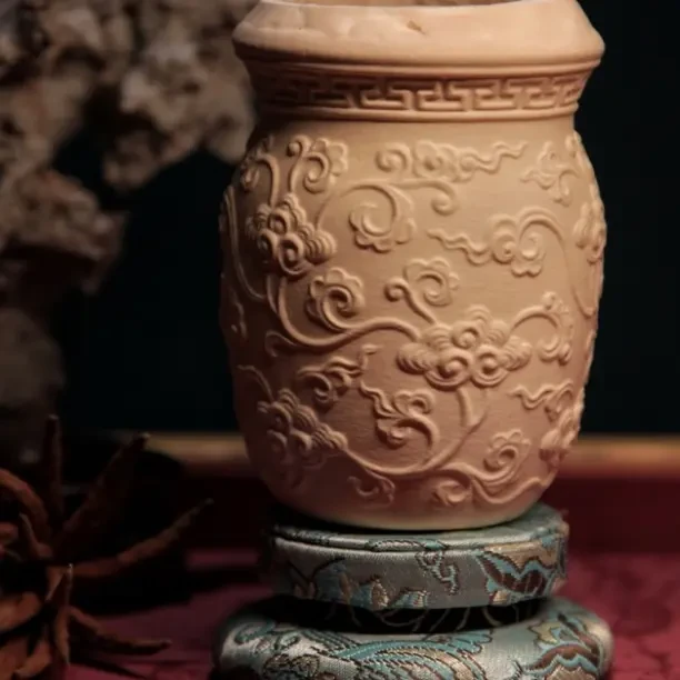 大器斋九如意酱缸式高级蝈蝈葫芦 带盒带证书