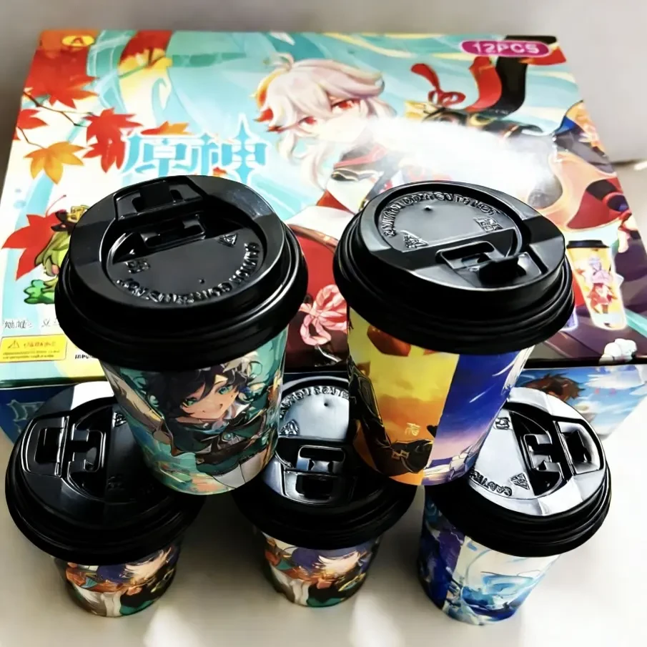 闪闪时光玩具城 奶茶杯 二次元动漫周边纸杯摆件