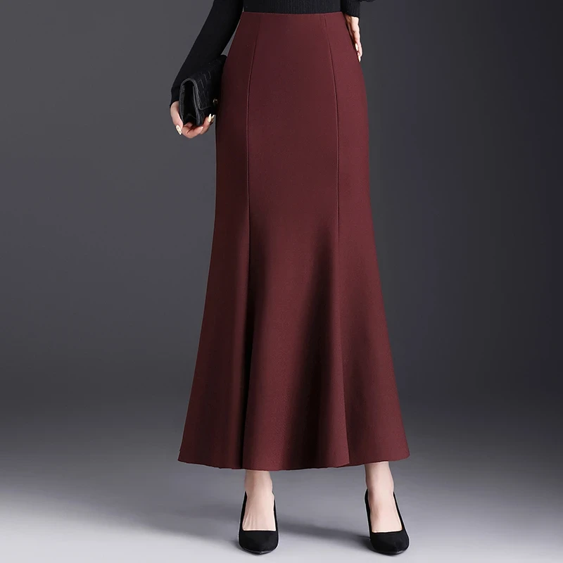 气质鱼尾裙2025新款半身裙女春秋长款高腰气质包臀裙女人味