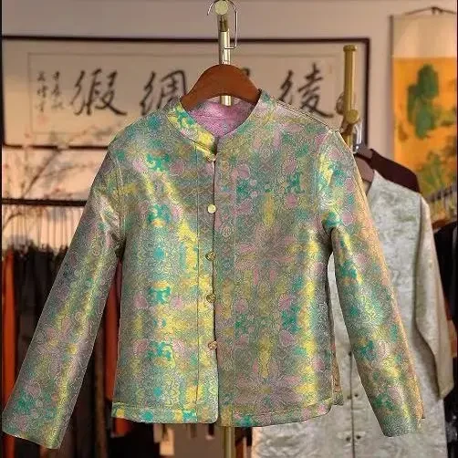 【粉黛-外套】新中式国风外套刺绣盘扣外套