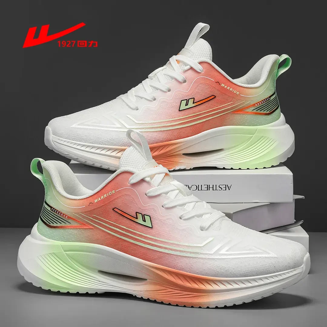 回力跑步男鞋春季潮流百搭透气网面时尚透气休闲运动男士轻便潮鞋