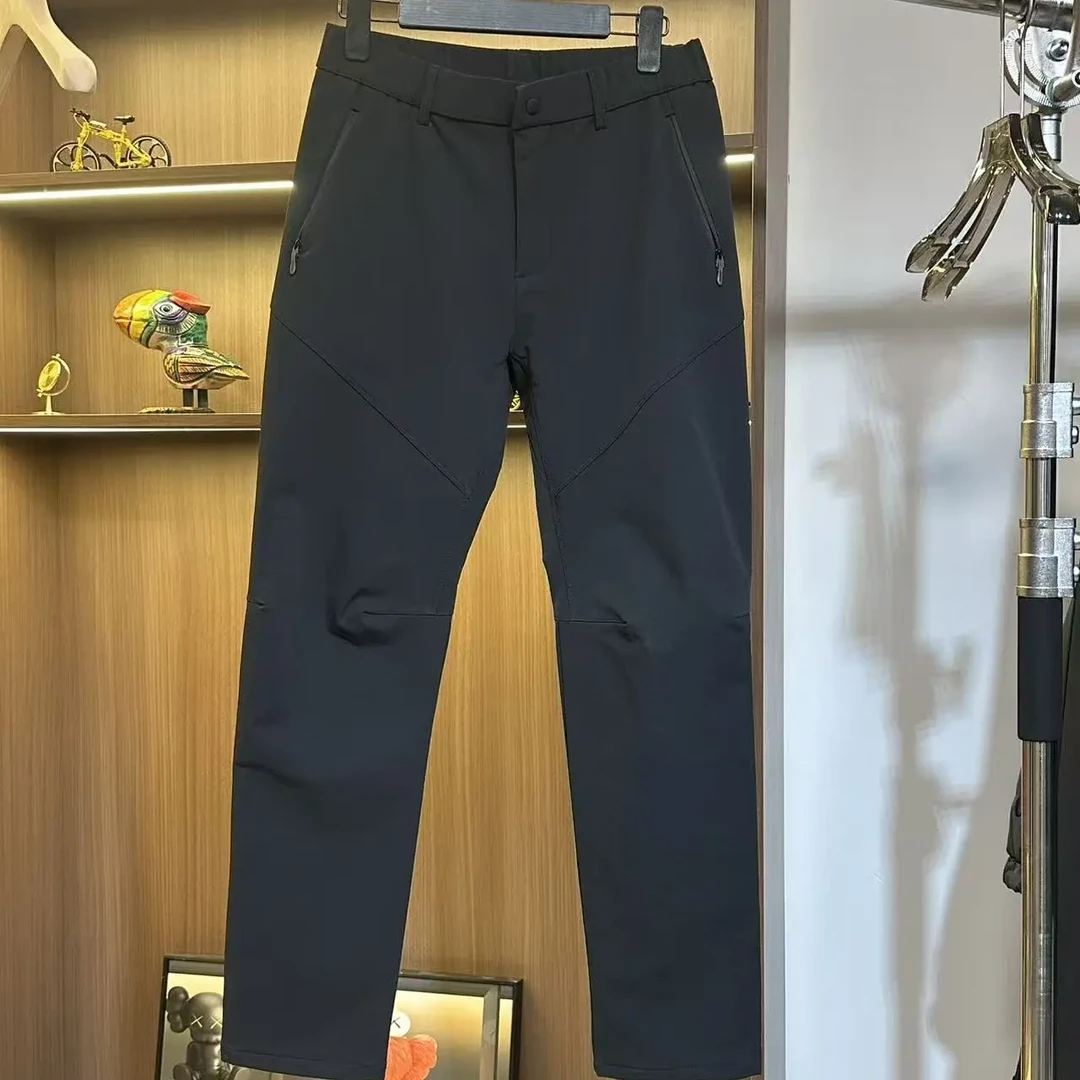 秋冬季户外防风休闲长裤直筒弹力刺绣舒适透气潮流百搭男裤