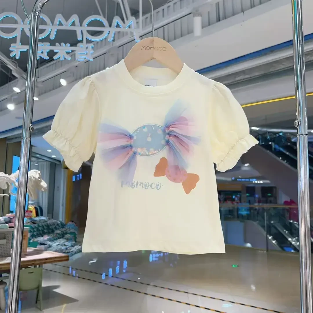 MOMOCO/玛米玛卡童装女童夏季休闲百搭印花T恤短袖77630235118