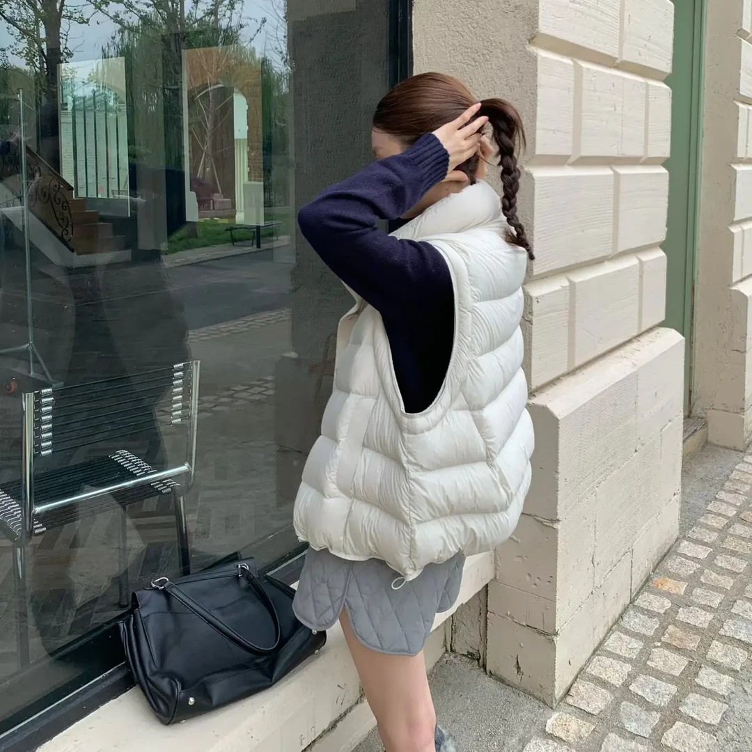 鸭绒厚款女纯色潮流简约合格品立领秋冬女款