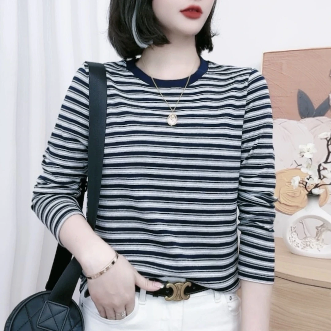 2025秋冬宽松休闲新款显瘦百搭舒适质感高档长袖棉独特漂亮小衫