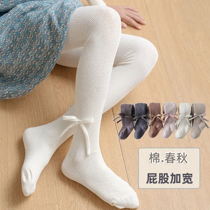 婴儿连裤袜新生儿春秋款打底袜小女童连脚袜子薄款棉袜宝宝连体