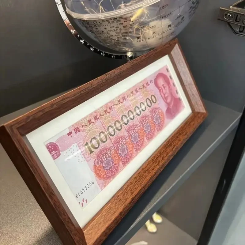 时尚百亿黑胡桃色相框多金摆台立式简约轻奢家居中式装饰品H505