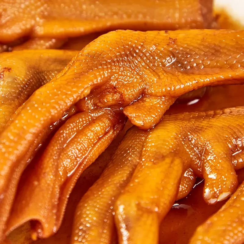 龙岩泡鸭爪开袋即食新鲜新做特产追剧小香辣味休闲食品泡鸭掌辣味