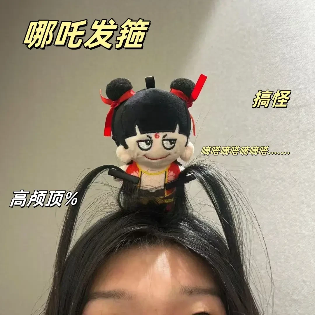 【不卡】新款哪吒搞怪娃娃发箍高颅顶女个性发夹发饰百搭发箍