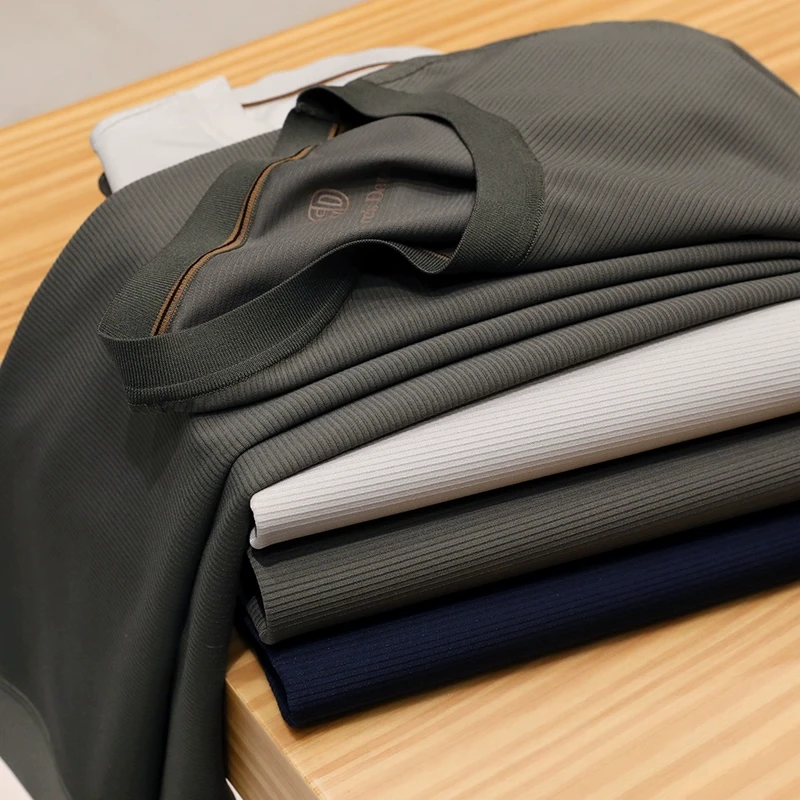 【230403028】清凉与精致 coolmax桑*蚕丝男士凉感速干圆领短袖T恤