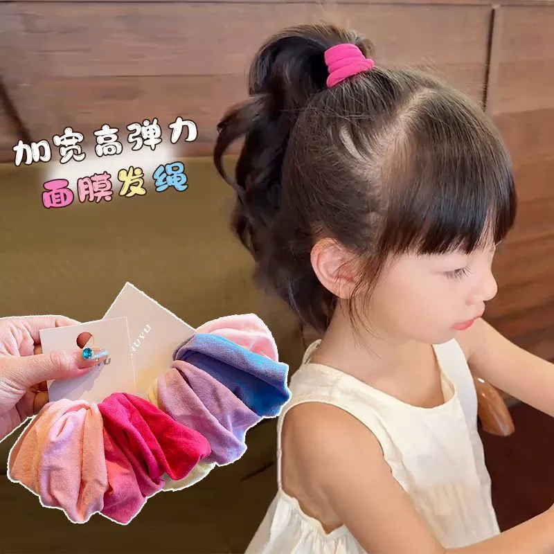 春季少女加宽头饰不伤发橡皮筋超高弹力小女孩扎头发头绳女童发饰