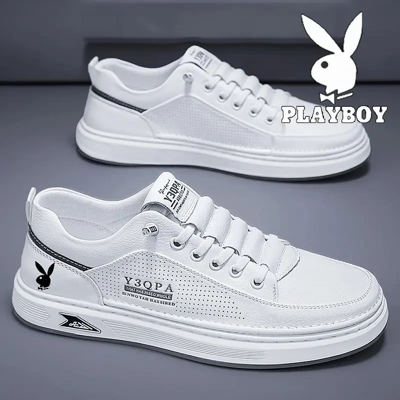 花花公子鞋子男款秋季新款休闲透气男士百搭潮流小白鞋休闲男鞋