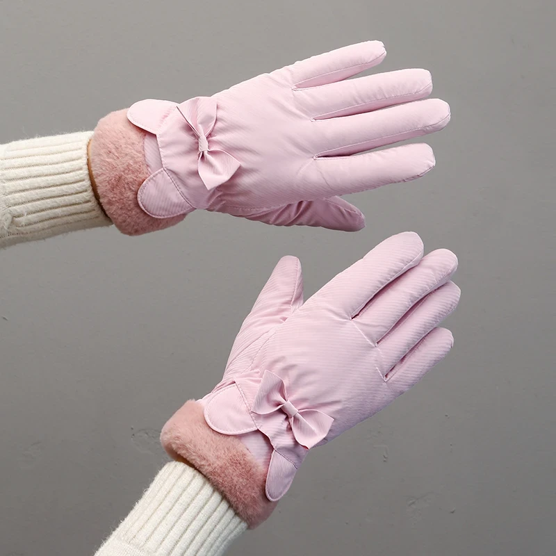 【防寒风】防水手套女冬季保暖男款骑车户外自行车加绒触屏薄款防