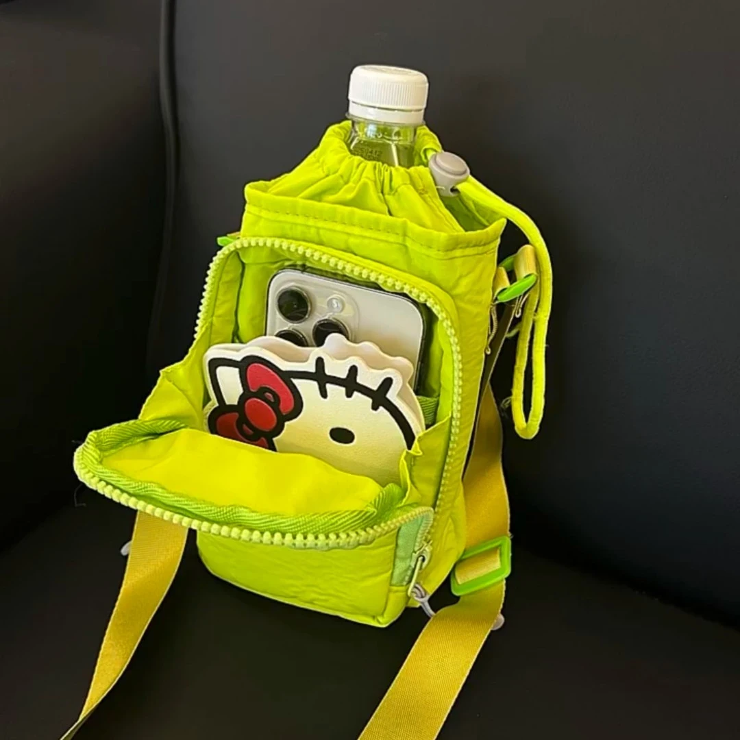 多巴胺斜挎单肩水壶包包女款运动手机包骑行包出游水杯挎包瑜伽包