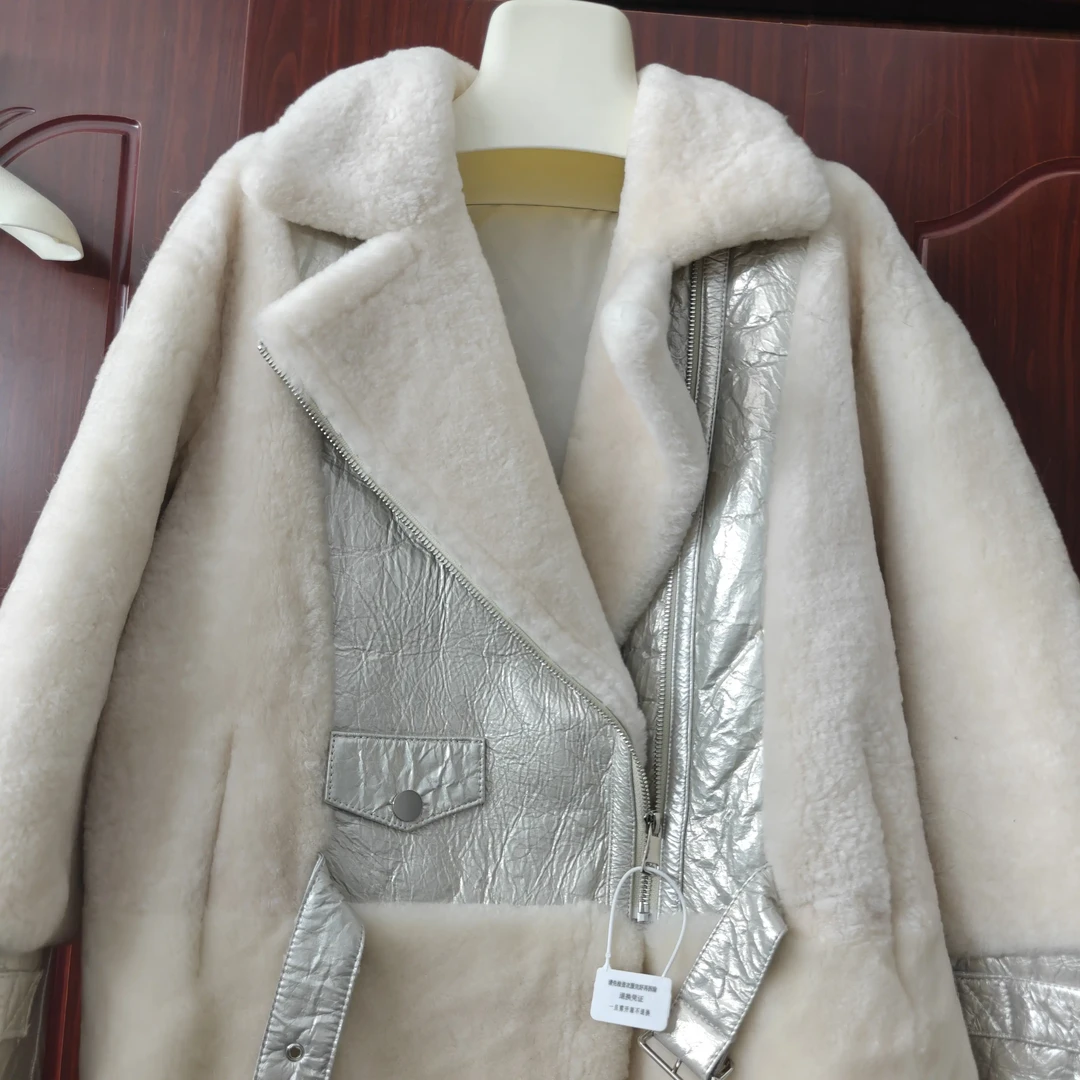 秋冬新款女士保暖皮草外套