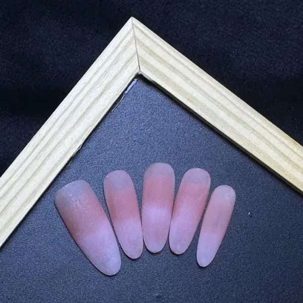 财阀千金【淡心】磨砂纯欲温柔气质显白手工穿戴甲长椭