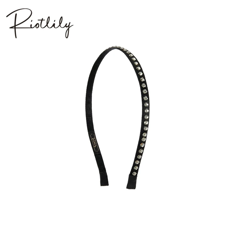 Riot/艾特里里璀璨星夜系列发箍满镶锆石贵气简约日常细头箍