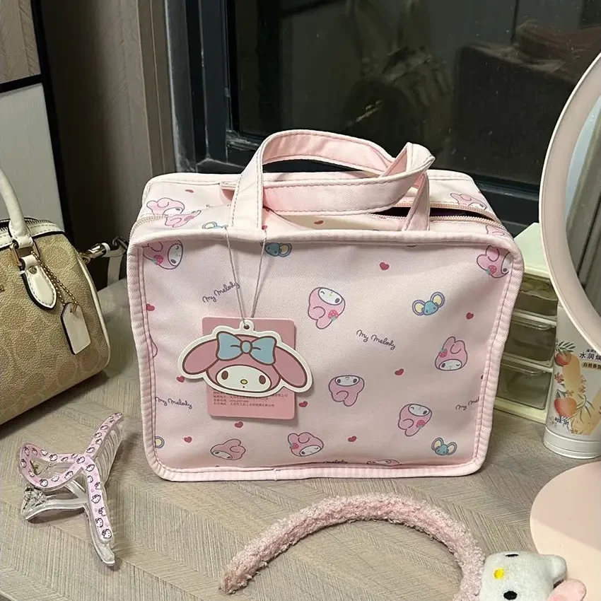 Hellokitty手提化妆包ins风大容量收纳包可爱高颜值洗漱包化妆品