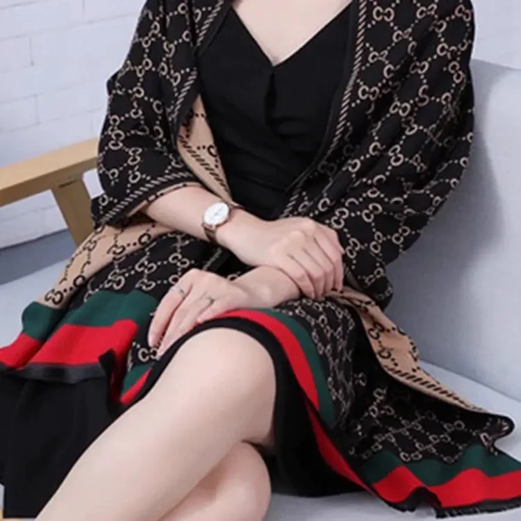 厚款字母女保暖，装饰韩版围巾时尚薄款秋冬季夏季