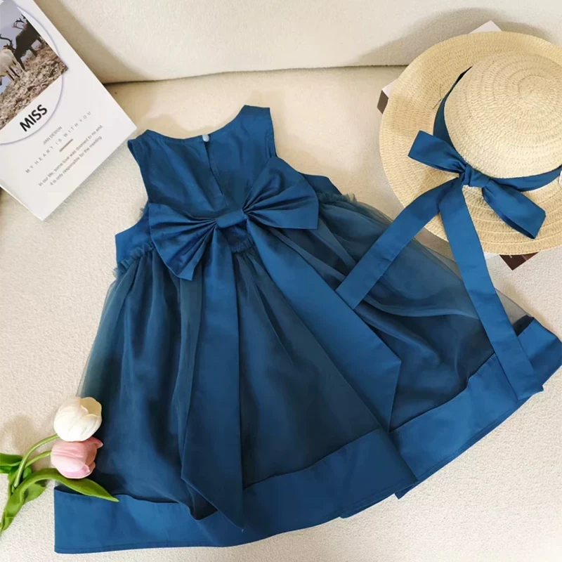 女童连衣裙2025新款夏季儿童洋气时髦小女孩夏装韩系休闲公主裙