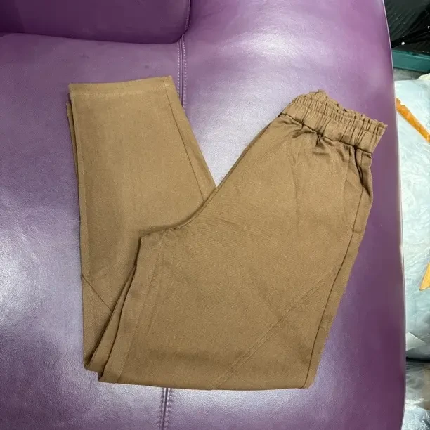 3015女士百搭休闲松紧腰哈伦裤