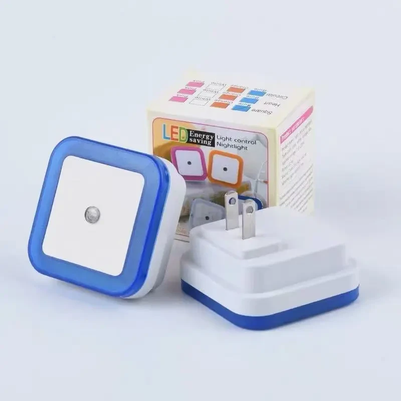 【拍一发二】方形小夜灯LED光控室内感应床头灯智能家居灯插电
