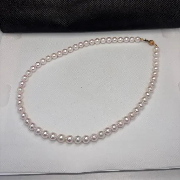 G14k-akoya海水珍珠满串项链7-8mm