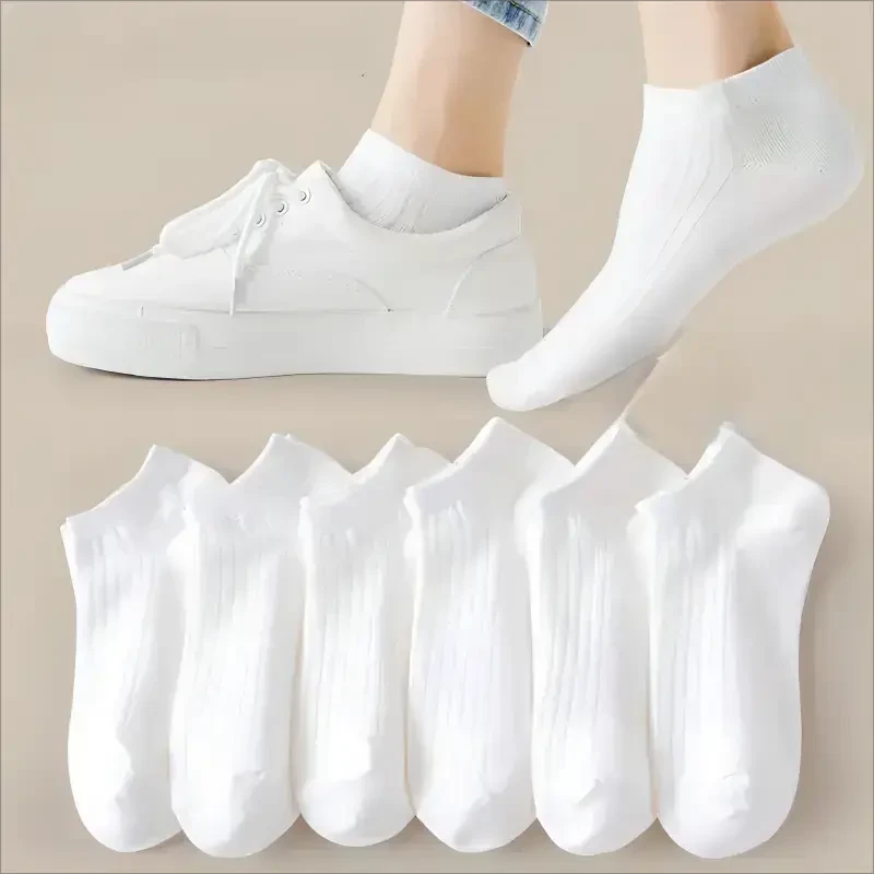 【十双装】纯色袜子女夏季防臭白袜船袜短袜女低帮隐形袜短筒袜女Sp