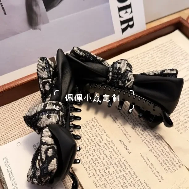 【PEI】D花升级版/头饰复古风百搭香蕉夹法式森系发夹饰品小香风