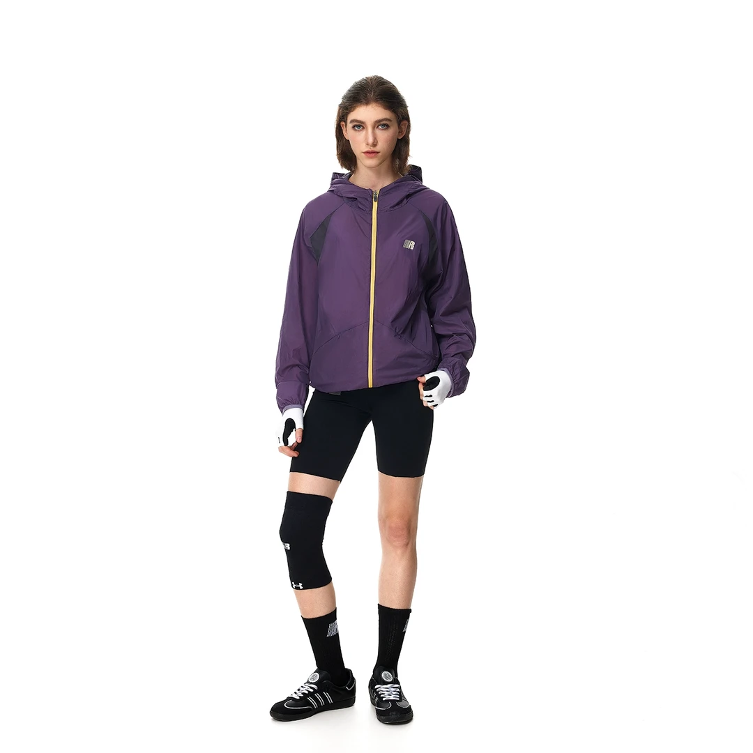 FDR官方店 美式复古插肩撞色拼接防晒服男女城市运动连帽防晒衣