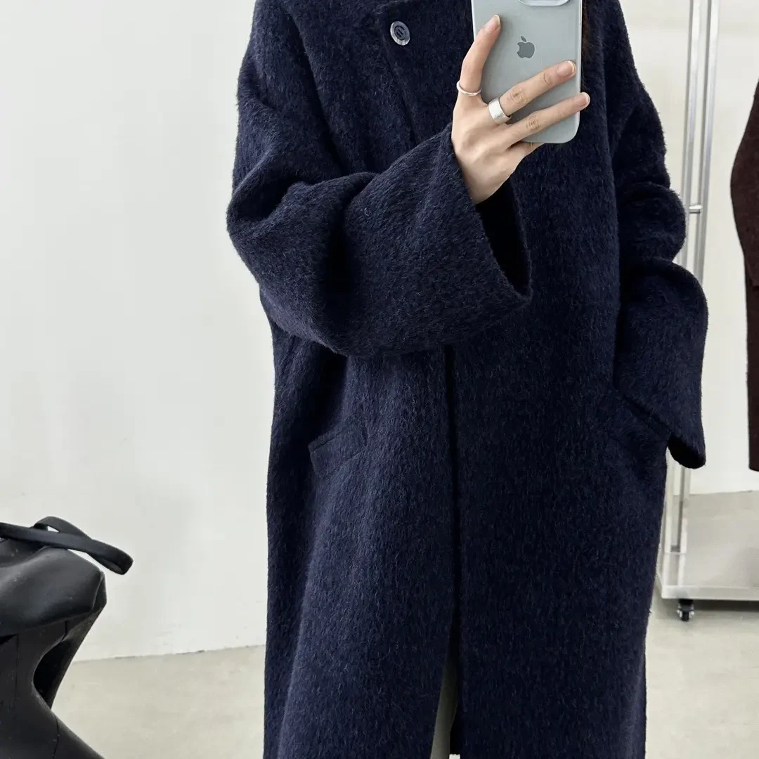 苏丽羊绒轻奢气质长款大衣 NO退NO换