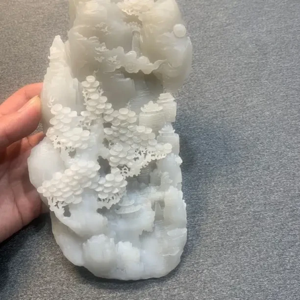 定制和田玉山水摆件