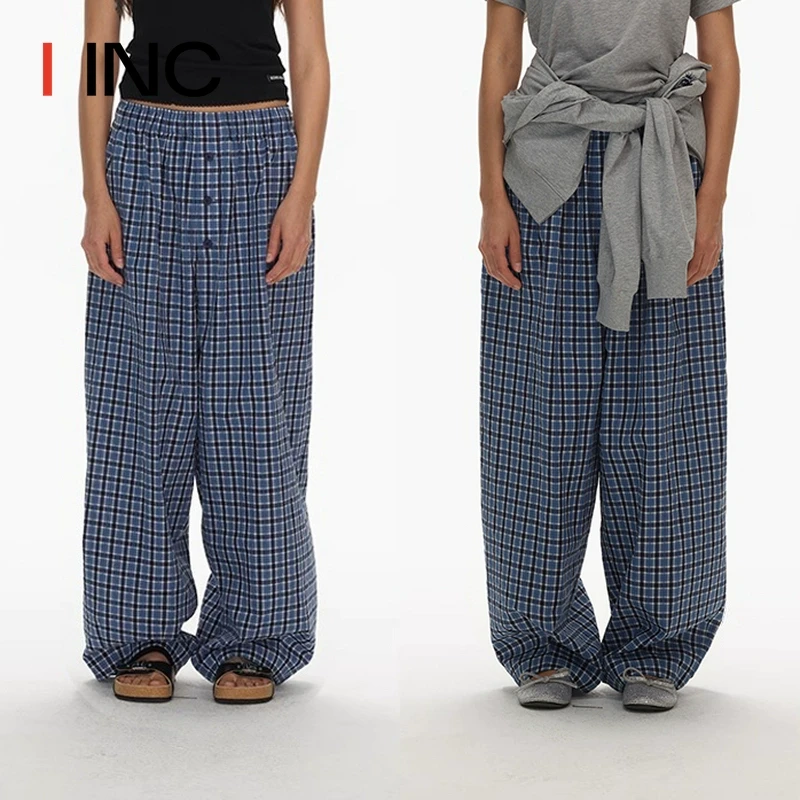 ECHOADE 25SS韩国进口 延续经典时髦堆积感设计松紧腰阔腿休闲裤