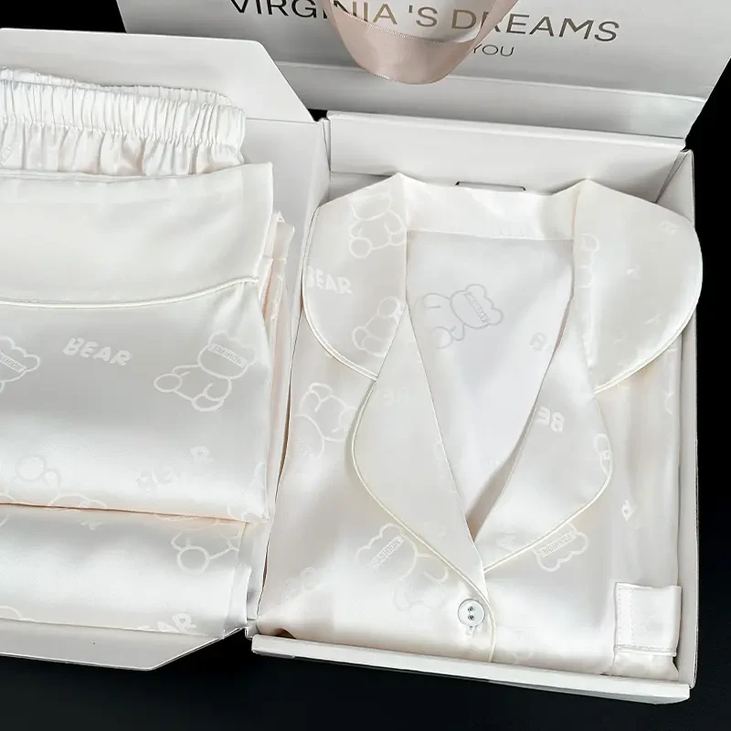 生日礼物圣诞节礼物送女友闺蜜实用冰丝睡衣送老婆女生高档礼盒装