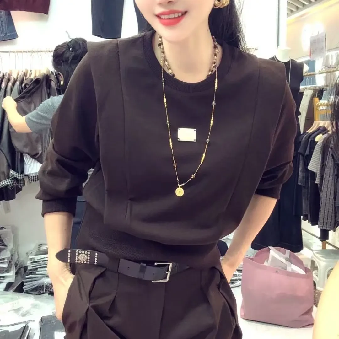 显瘦型时尚气质长袖卫衣网红街头风女