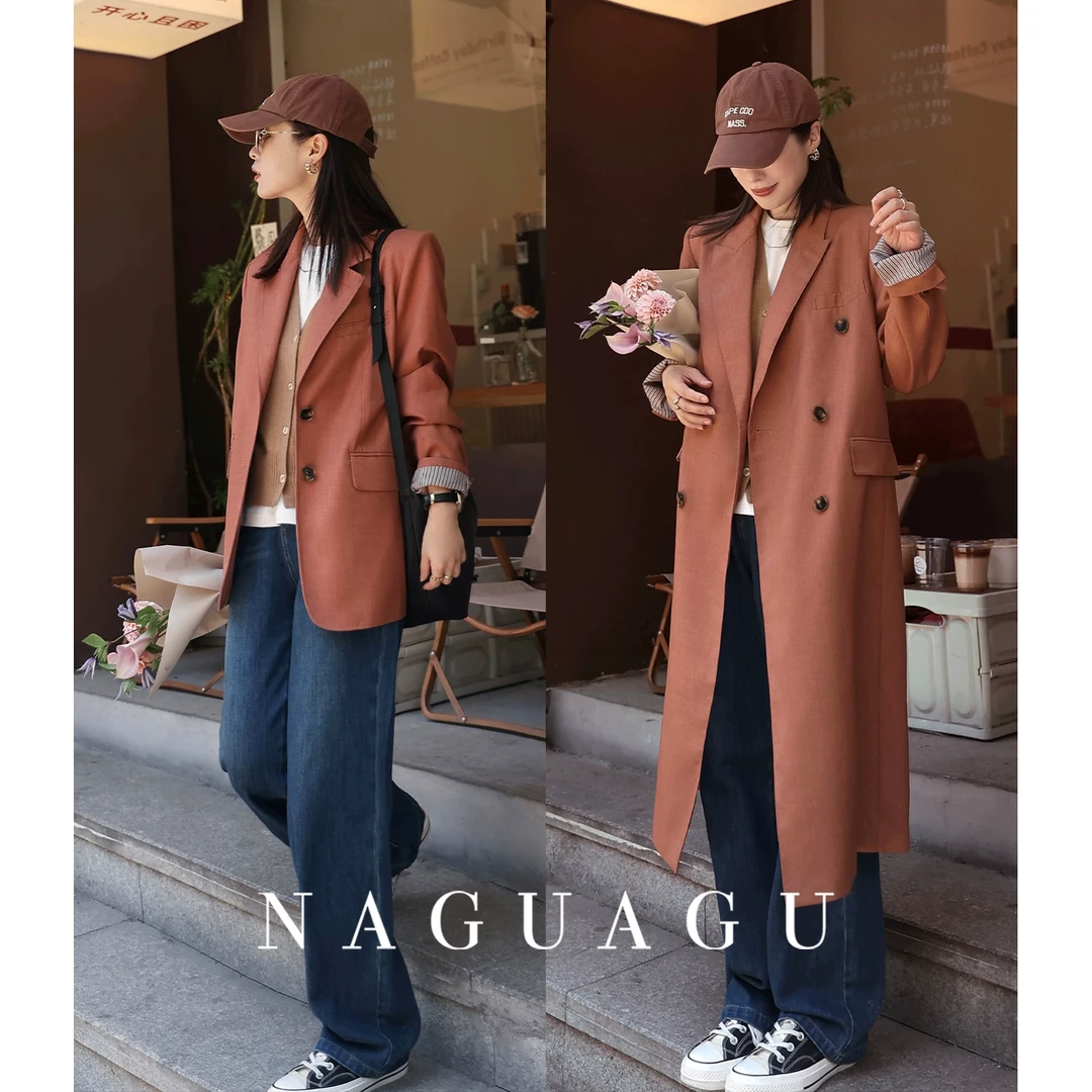 【西装博物馆】 高级感灰色西装外套女休闲早秋2024新款