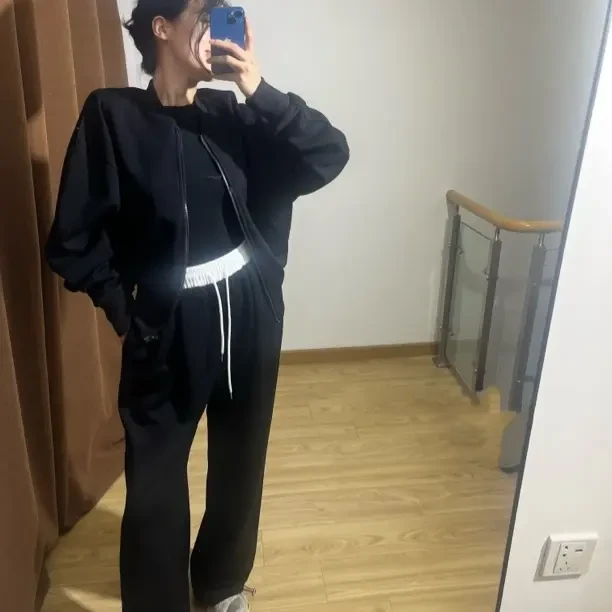 百搭休闲加厚套装