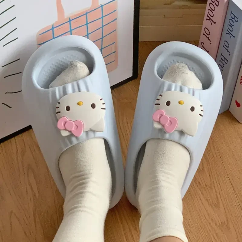 网红可爱猫拖鞋女夏外穿卡通少女心软底家居防滑室内凉拖鞋假日