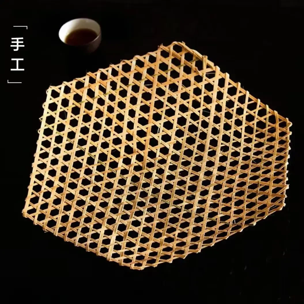 竹达网竹蒸垫竹垫子蒸笼垫竹网垫防粘竹垫锅底炖鱼竹篦子防糊神器