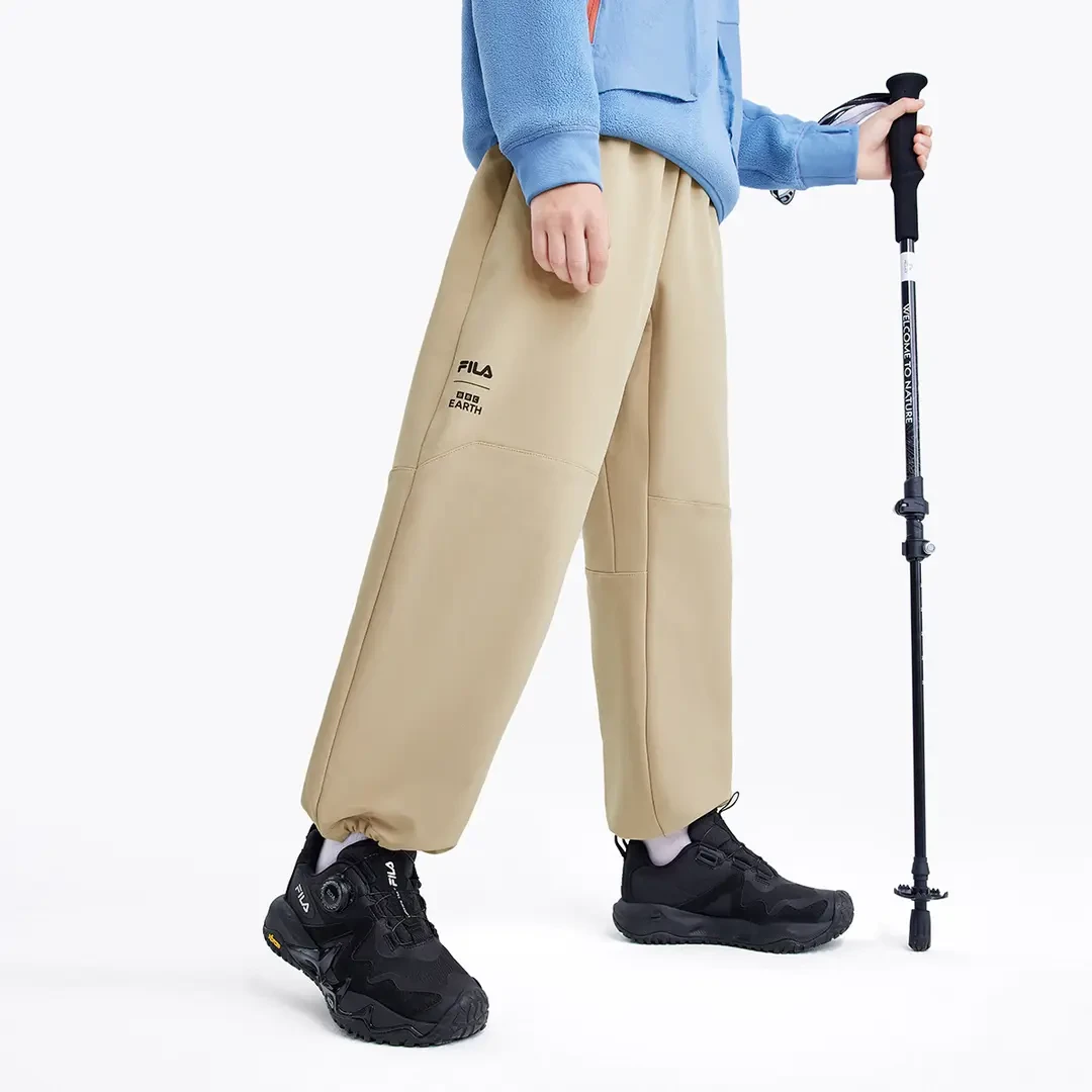 【斐乐儿童】【锁温发热】运动秋冬款男大童户外休闲宽松长裤