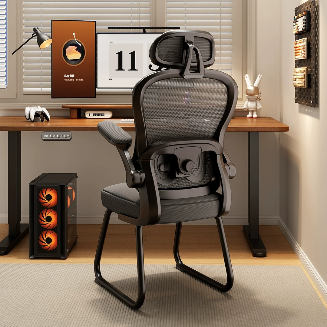 电脑椅子人体工学办公椅家用舒适久坐不累可趟可睡固定宿舍靠背椅