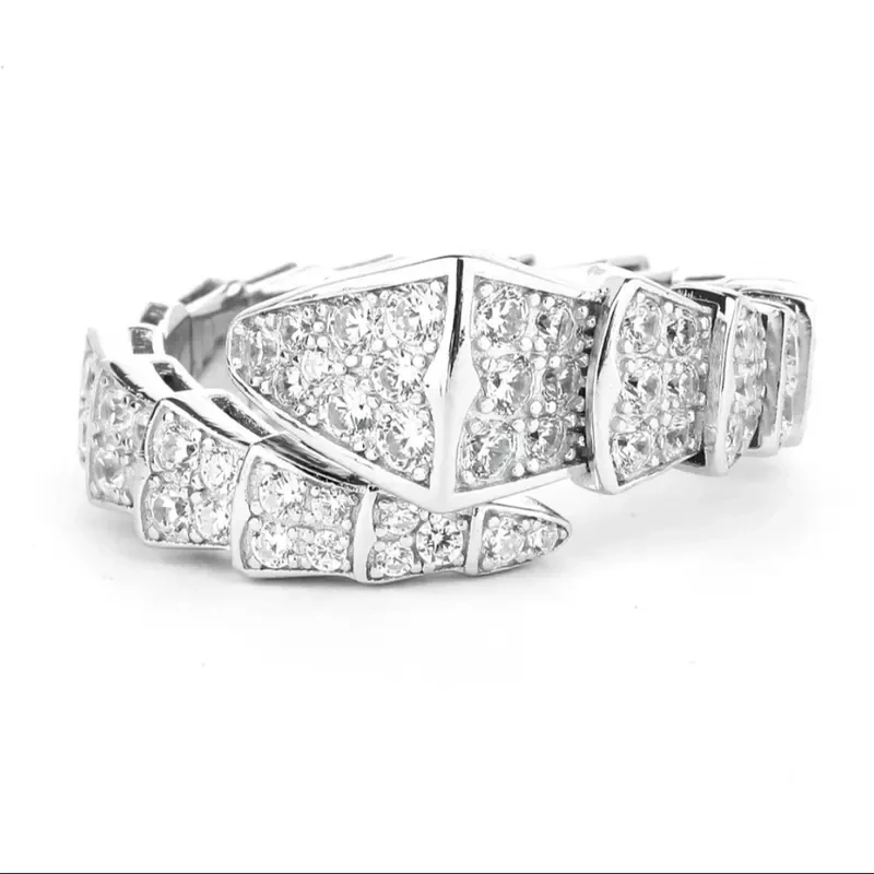 JZ宽窄版蛇戒满钻开口丝巾