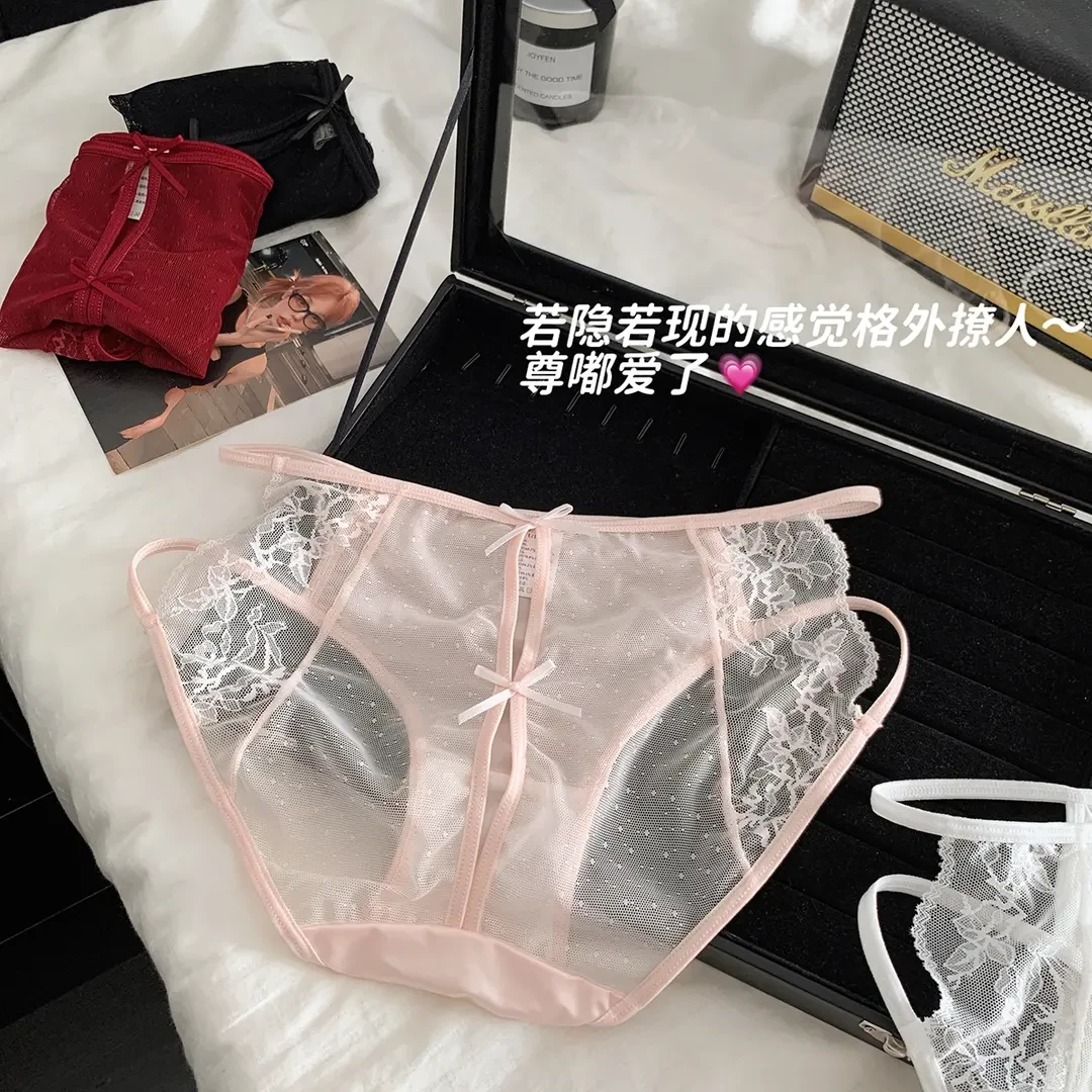 内裤女蕾丝性感反差辣妹沦陷法式纯欲风透气爆款低腰薄款三角裤女