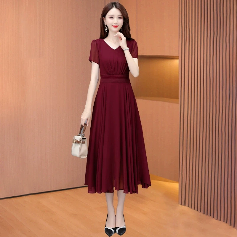 喜婆婆婚宴装连衣裙女2025新款夏高端品牌气质妈妈十三行旗袍礼服