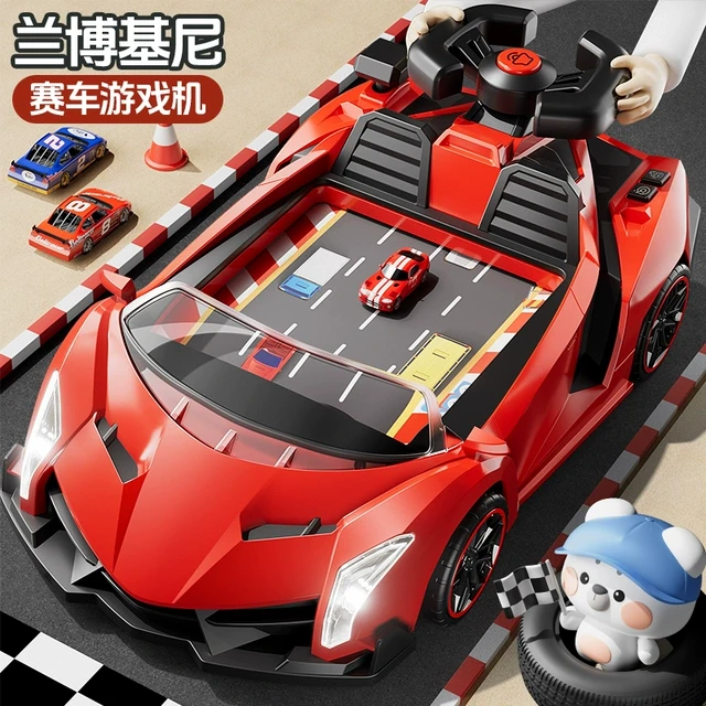 益智赛车闯关大冒险游戏机避障儿童玩具3一6岁男女孩模拟开小汽车