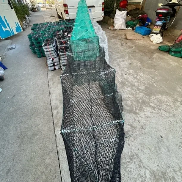 新款加长节洞虾笼鱼笼加密网眼捕虾捕鱼专用有结网尾