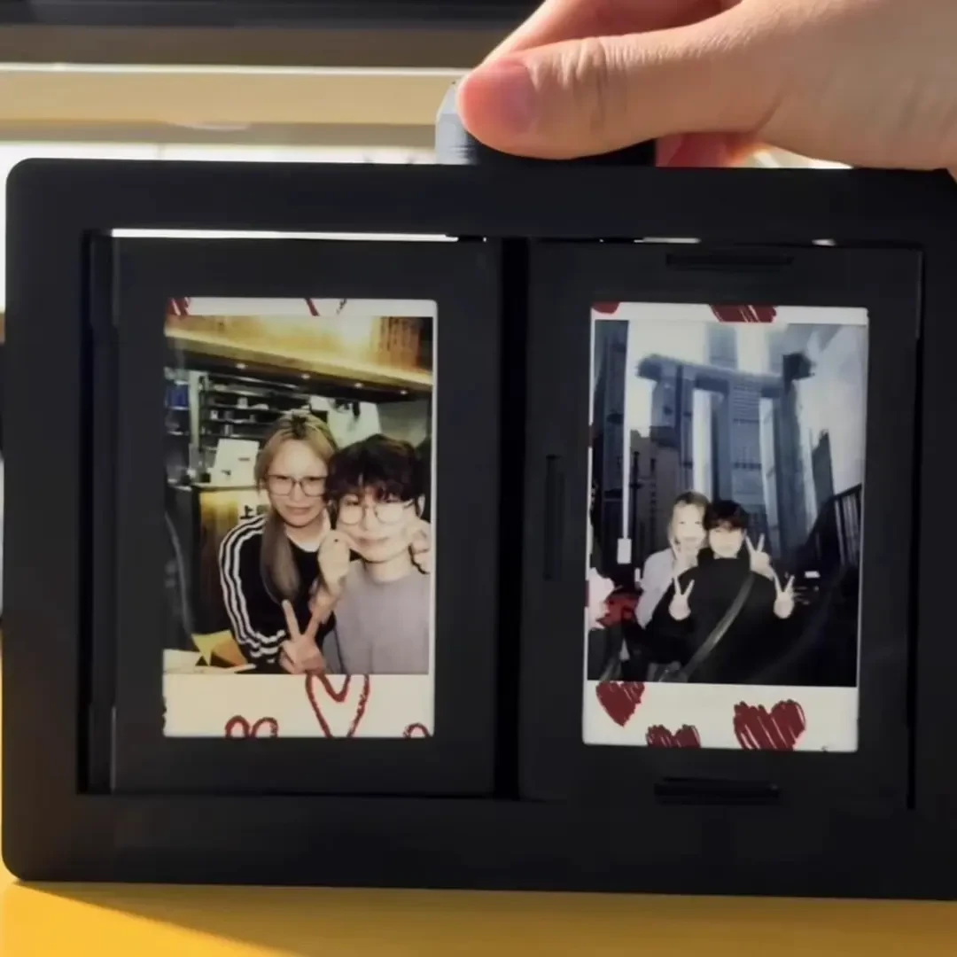 拍立得相框旋转相册3d打印摆件照片翻页相册送女朋友毕业季收藏款