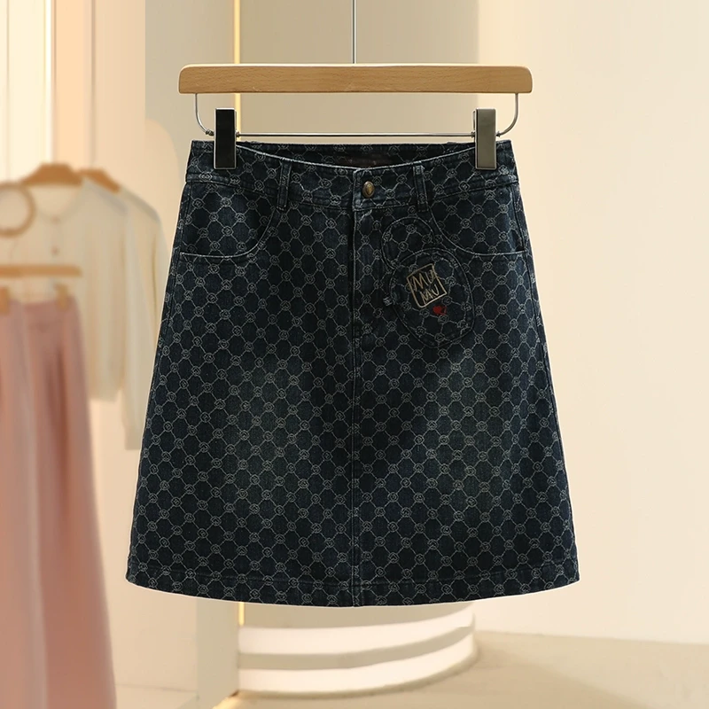 【檬】复古小个子时髦显瘦牛仔短裙2025春季新款专柜撤柜女装