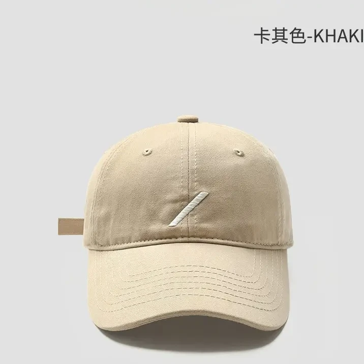 2025新款鸭舌帽大脸显脸小宽帽檐大头围加大加深斜杠刺绣棒球